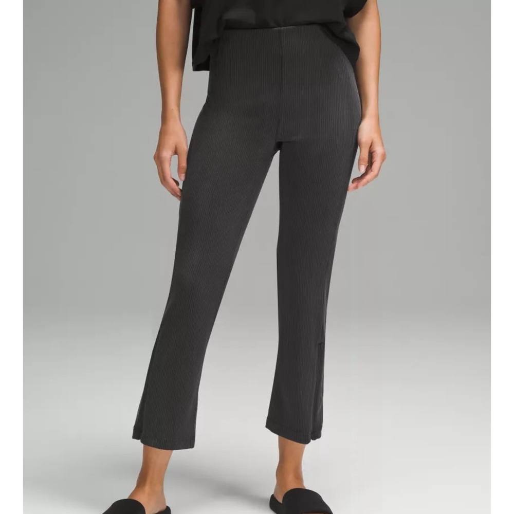 lululemon ribbed softstreme zip-leg 25” pant
